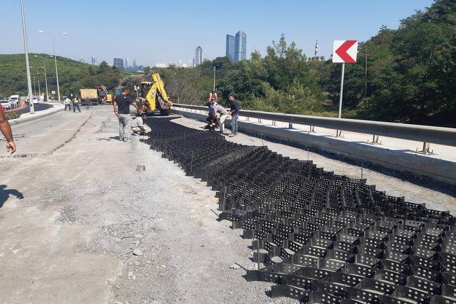 Avrupa Konutları Çamlıvadi Yol Güçlendirmesi İstanbul Geocell